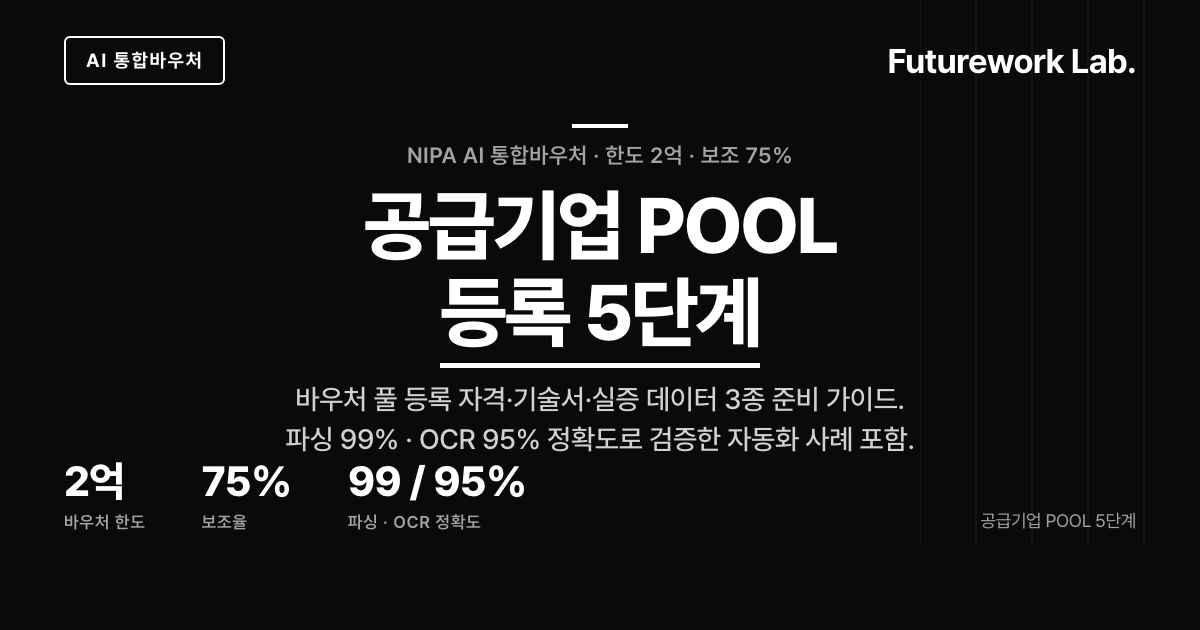 NIPA AI 통합바우처 과제당 2억